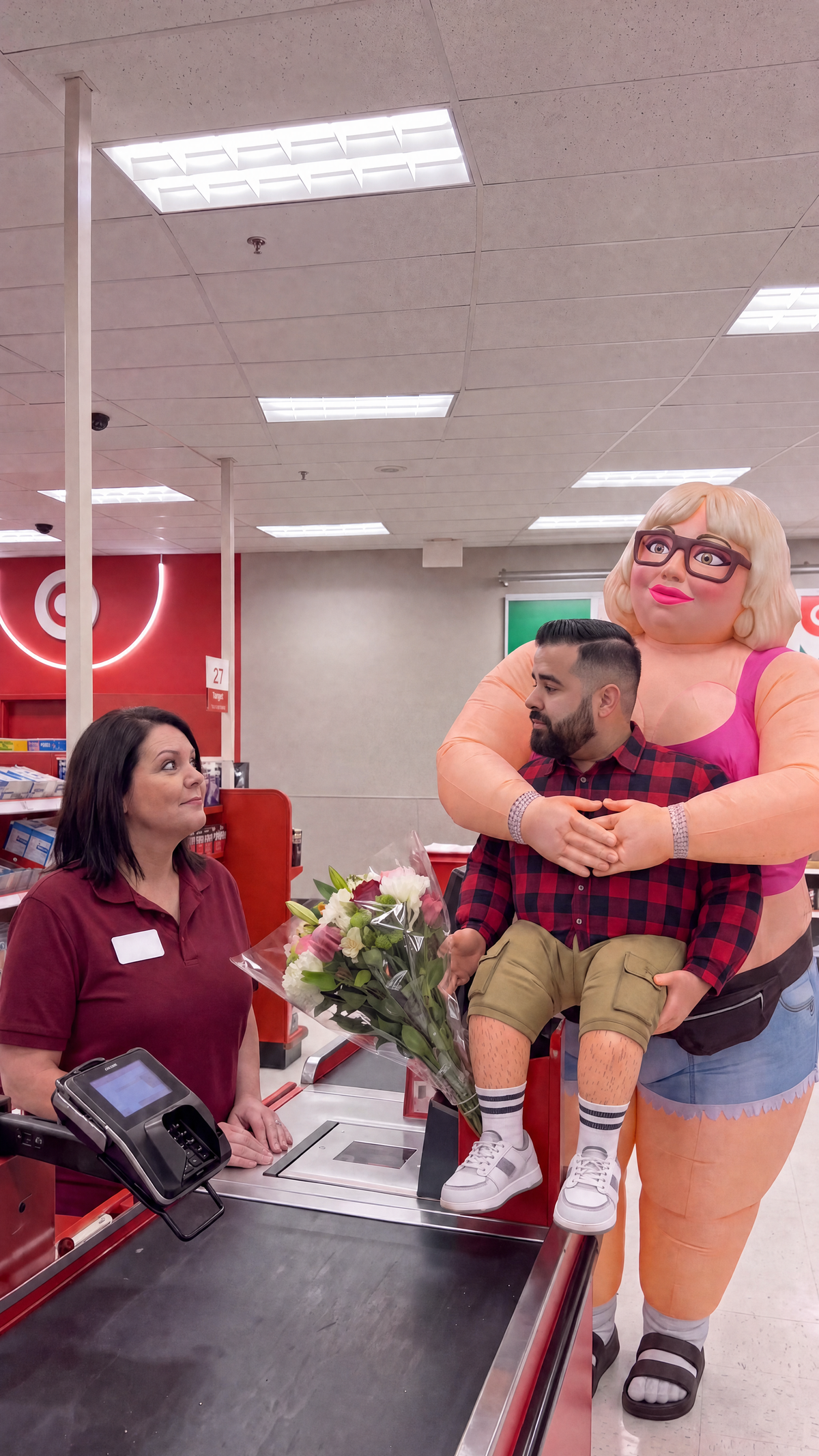 She Never Lets Go. Now That's The Costume.